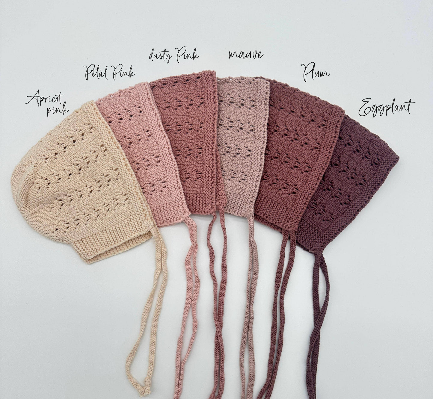 Baby Knit Bonnet Cotton lace Hat -Jamie