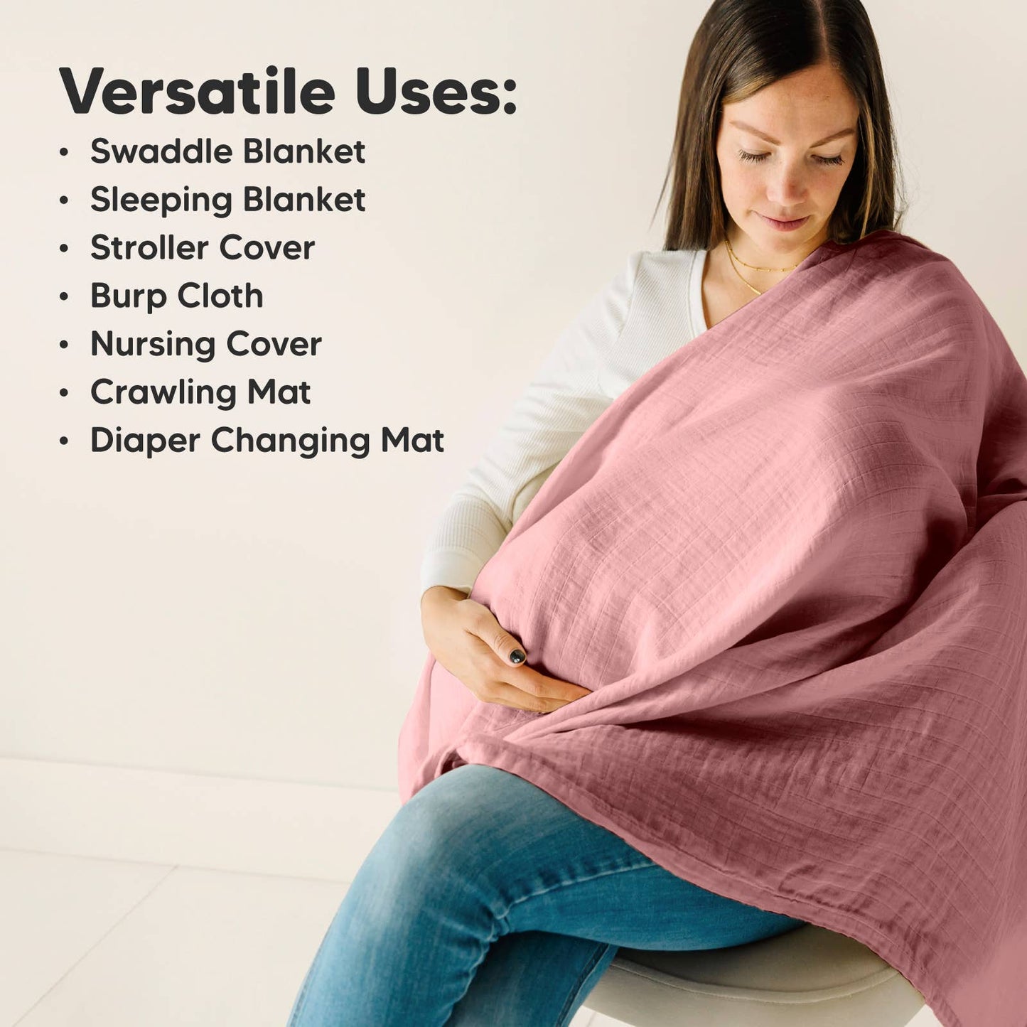 KeaBabies Lumi Muslin Swaddle Blankets