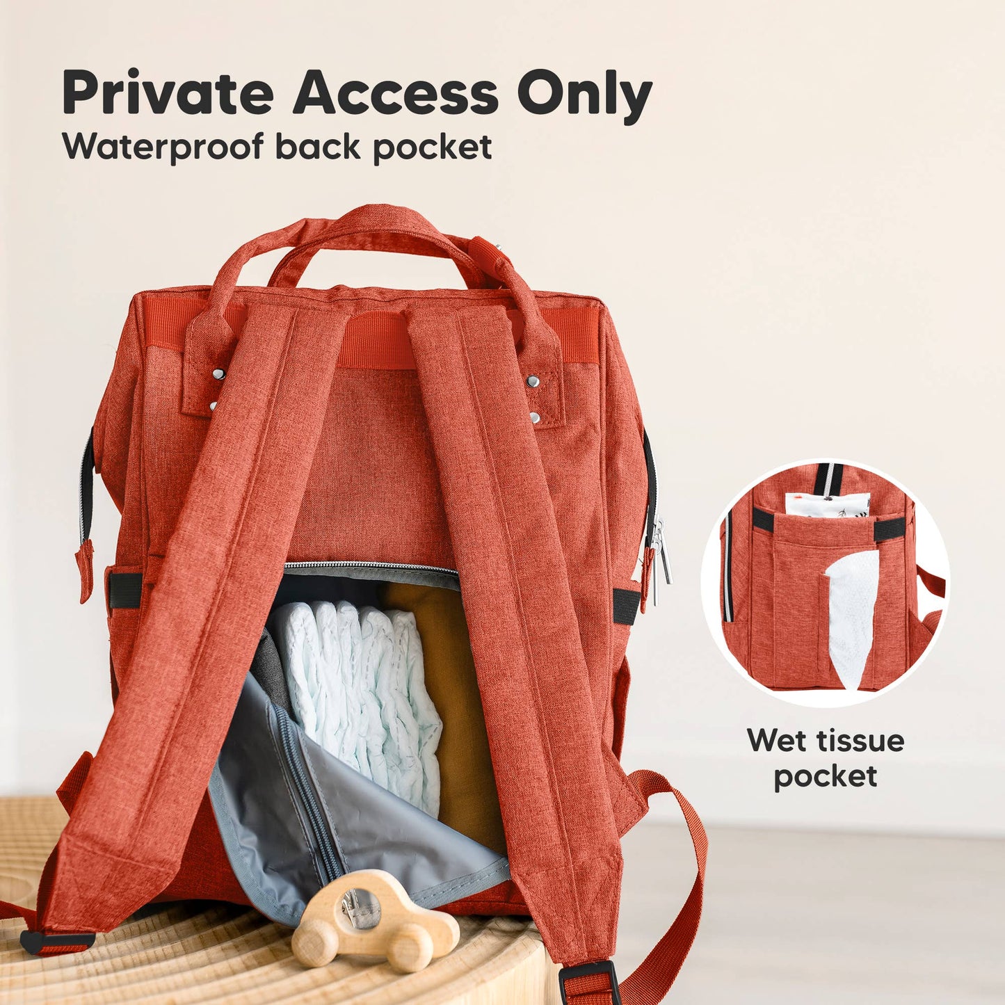 Original Diaper Bag Backpack, Baby Bags with Changing Pad