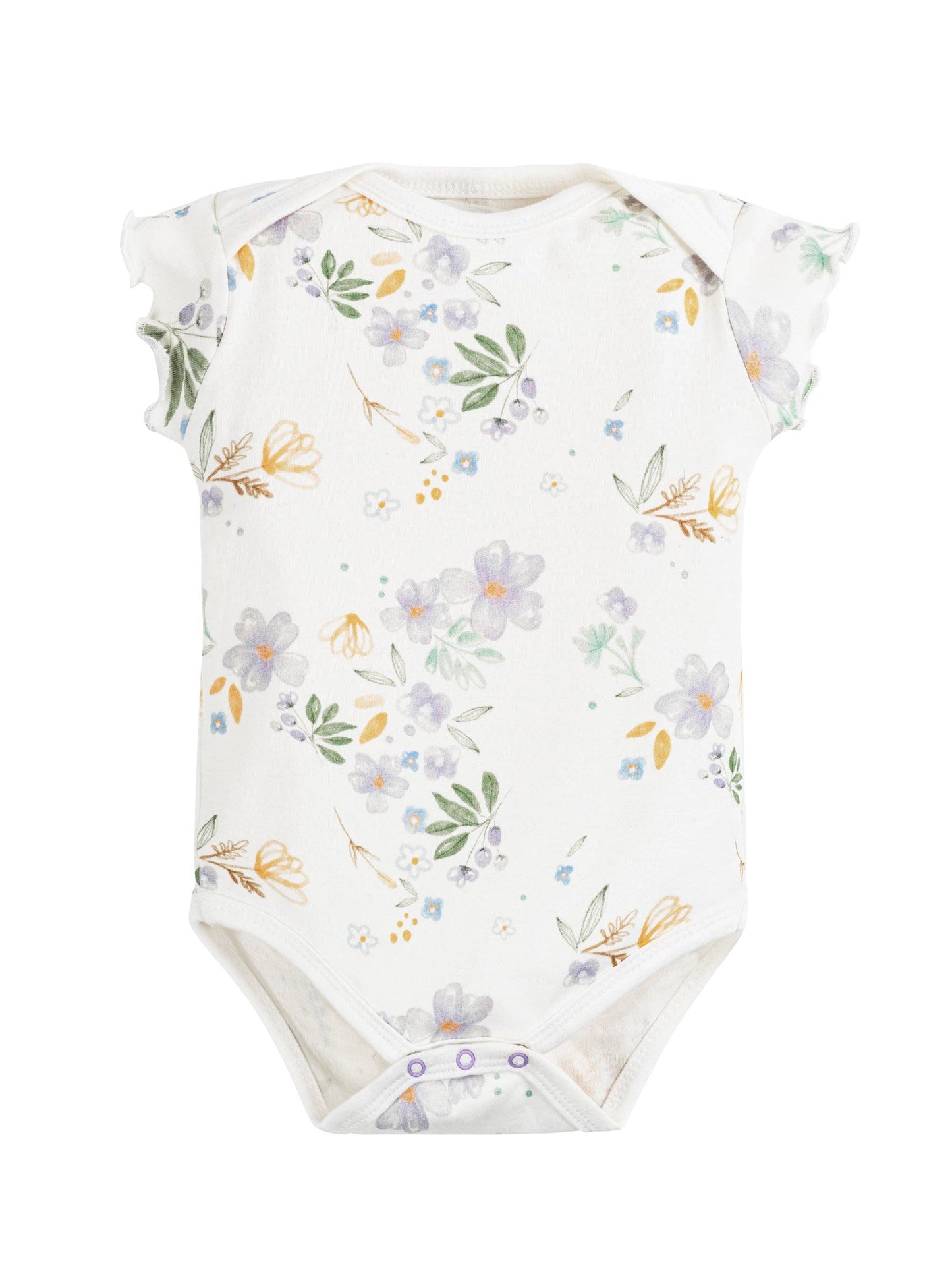 Onesie/Bodysuit - Flutter Sleeves - Modern Daisy
