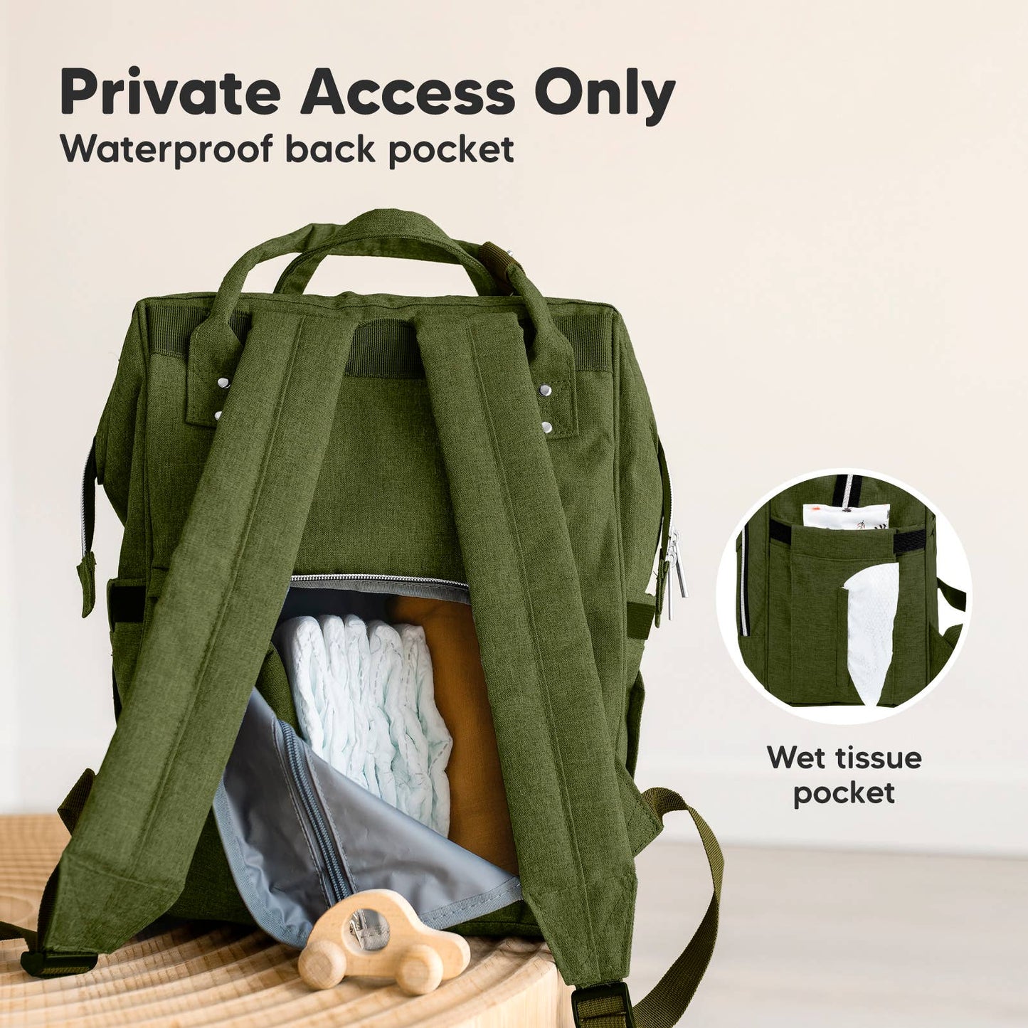 Original Diaper Bag Backpack, Baby Bags with Changing Pad