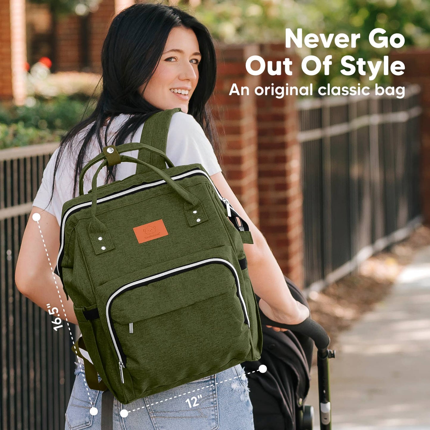 Original Diaper Bag Backpack, Baby Bags with Changing Pad